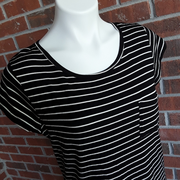 Nicole Miller Striped Knit T-shirt Dress NWT - Picture 4 of 4